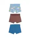 Bild 1 von Kinder-Boxershorts, Tiermuster – 3 Stück hellblau