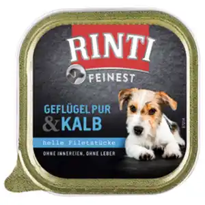 RINTI Hunde-Nassfutter »Feinest«, Geflügel/Kalb, 150 g
