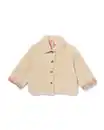 Bild 2 von Wendbare Kinderjacke aus Teddystoff mit Blumenmuster ecru