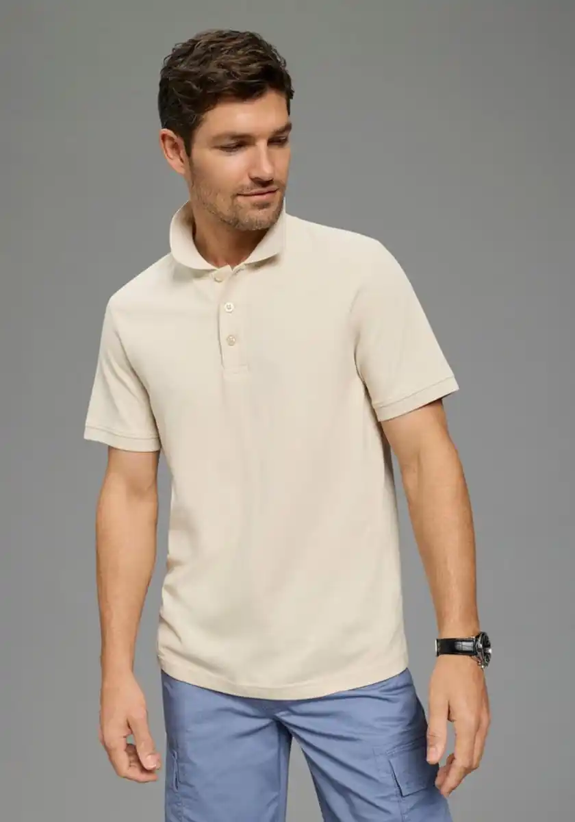 Bild 1 von Man's World Poloshirt Kurzarm, lockere Passform, unifarben