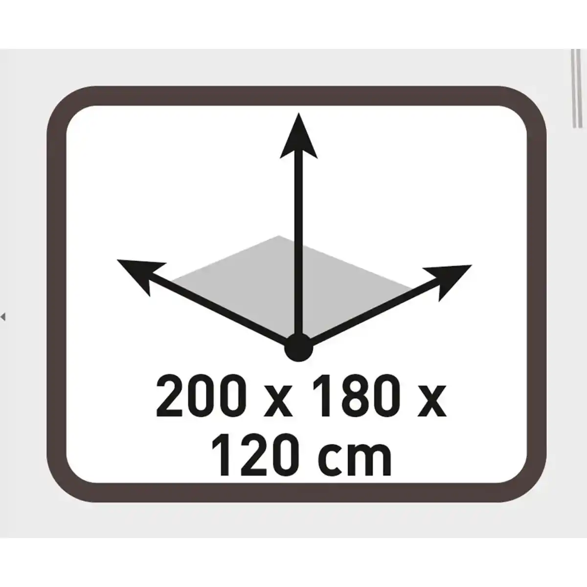 Bild 3 von 3 Personen Kuppel-Zelt 200 x 180 x 120 cm mit Belüftung und Mückennetz