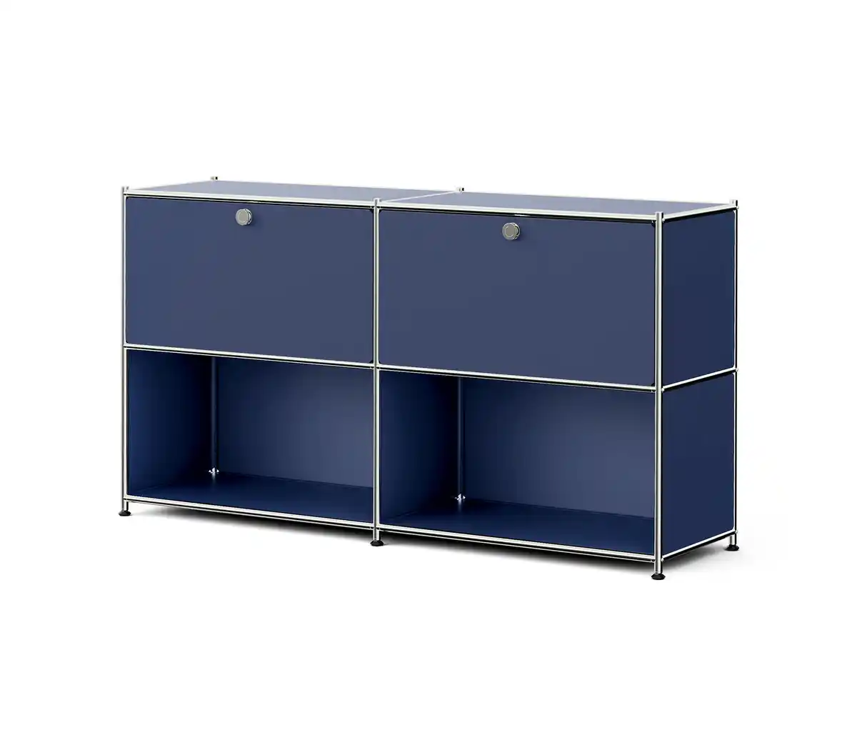 Bild 1 von Sideboard Metall »CN3« mit 2 versetzbaren Klappenfächern, dunkelblau