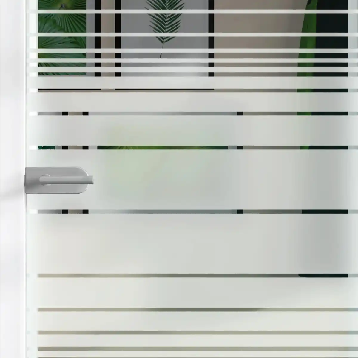 Bild 2 von Glasdrehtür ESG Floatglas Dekor Siebdruck 36/83 DIN Rechts 1972 x 834 x 8 mm