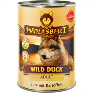 Wolfsblut Hunde-Nassfutter, Adult Wild Duck Ente mit Kartoffeln 395g
