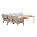 Bild 3 von Garden Impressions Lounge-Dining Set Sardinia 5-tlg Light Teaklook