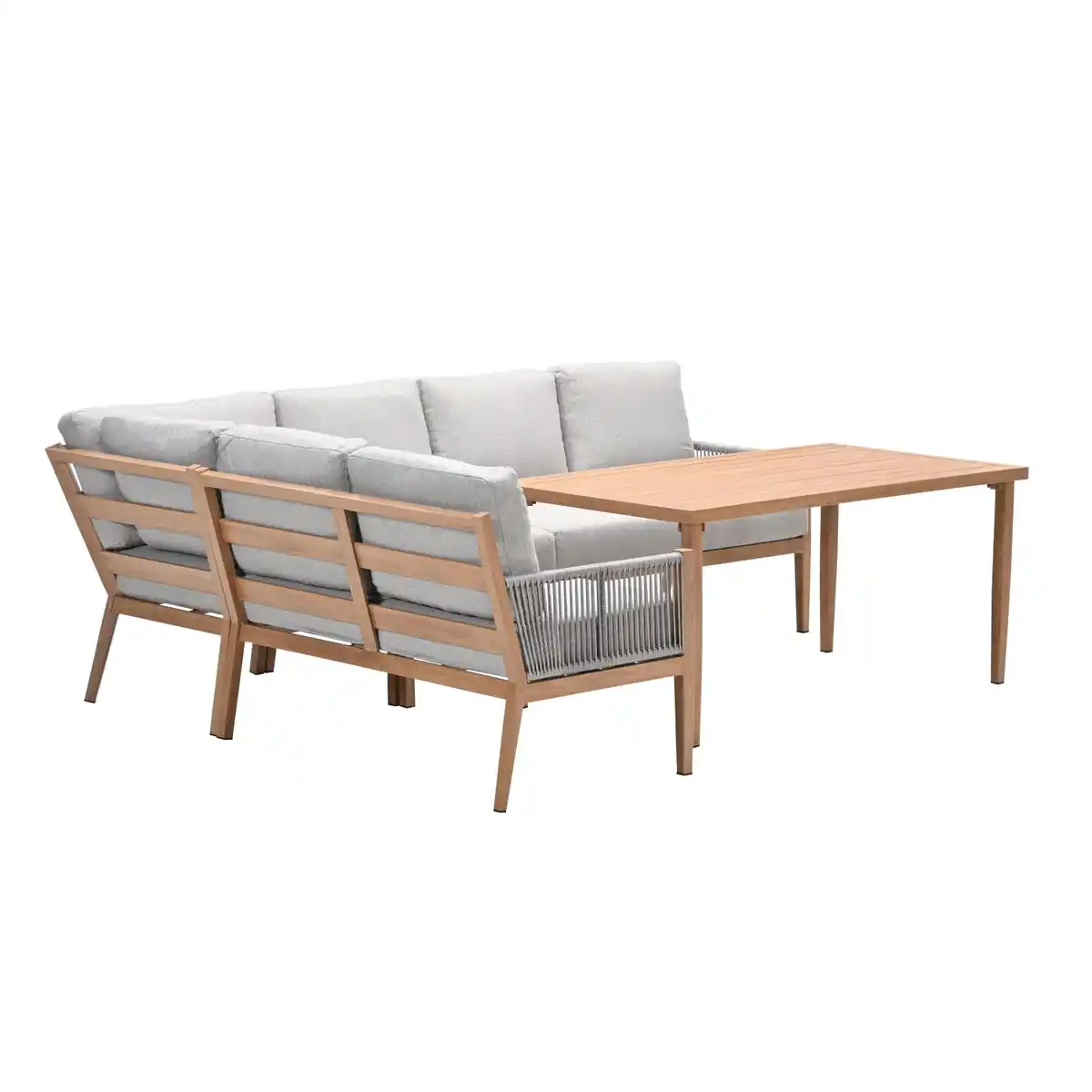 Bild 3 von Garden Impressions Lounge-Dining Set Sardinia 5-tlg Light Teaklook