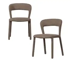 2 WOOOD Esszimmerstühle »Noble«, taupe