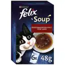 Bild 1 von felix Katzen-Nassfutter »Felix Soup«, Rind/Huhn/Lamm, 6 x 48g