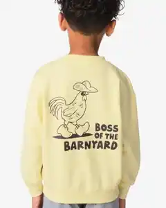 Kindersweater, Grafikdruck gelb