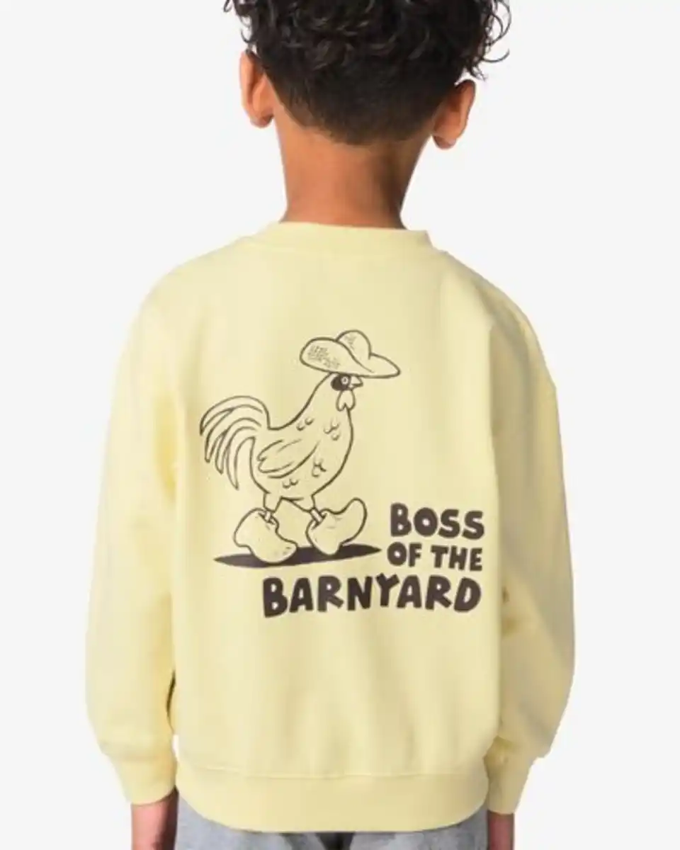 Bild 1 von Kindersweater, Grafikdruck gelb
