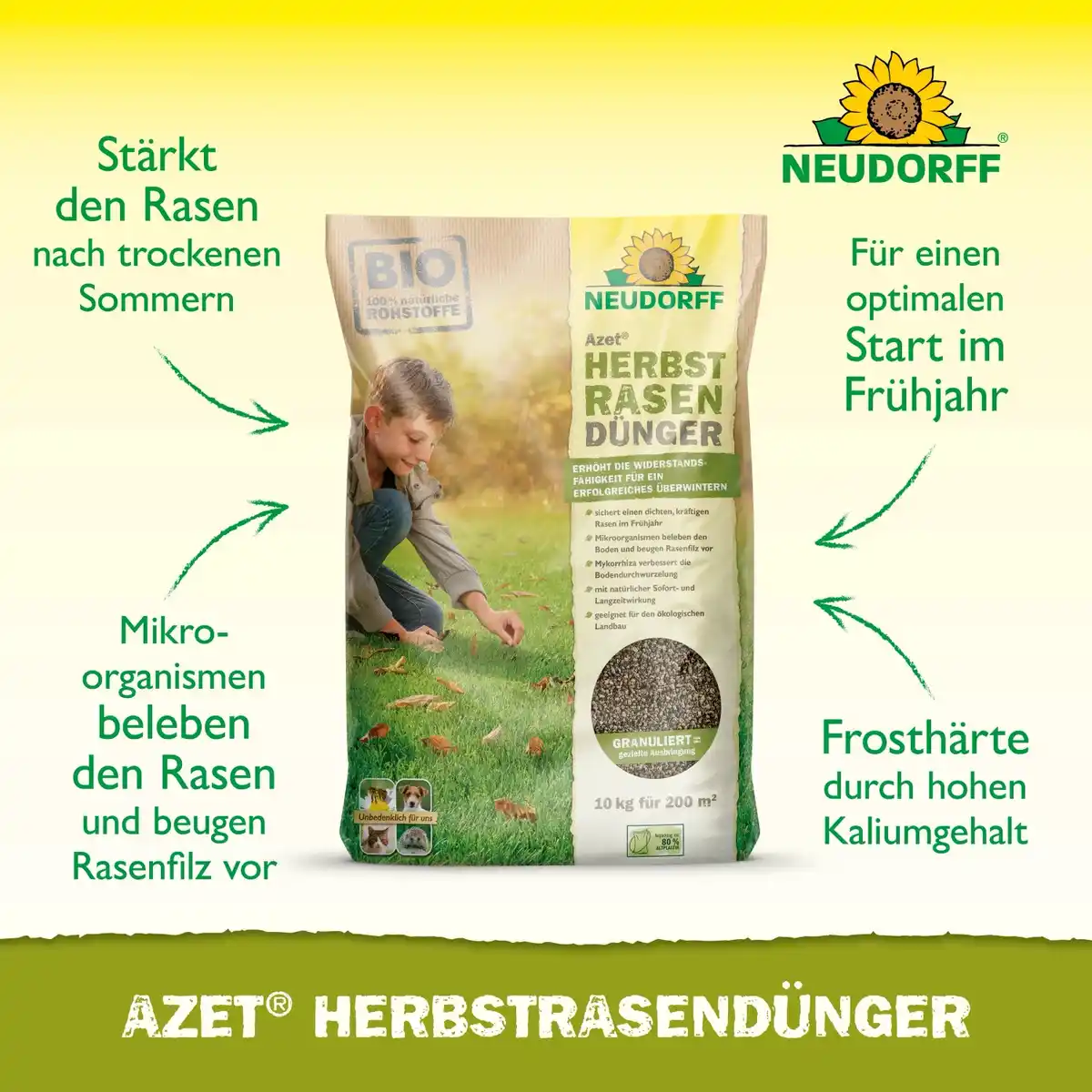 Bild 2 von Neudorff Azet Herbst-Rasendünger 10 kg