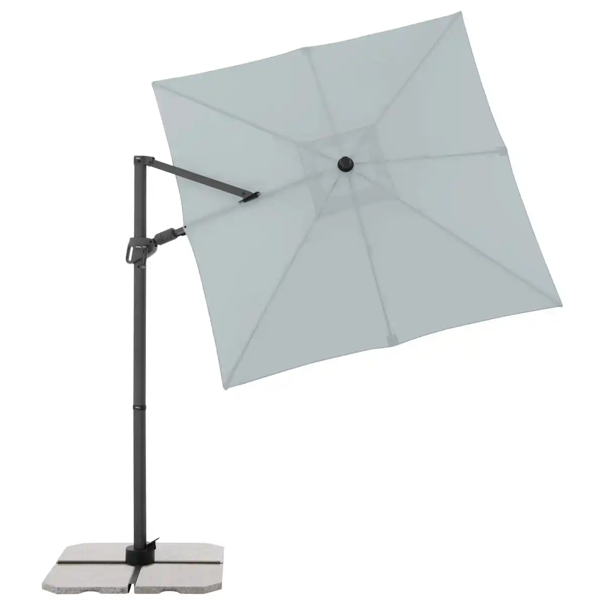 Bild 3 von Derby Kurbel-Pendelschirm DX ca. 210 cm x 210 cm Hellgrau