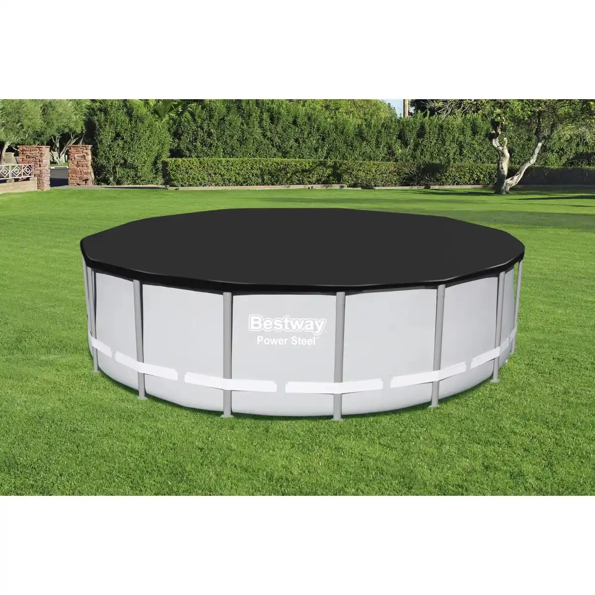 Bild 4 von Bestway PVC Abdeckplane Ø493 cm schwarz rund