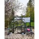 Bild 1 von Halls Gewächshaus GardenRoom Set Schwarz 12,9 m² inkl. Fundamentrahmen