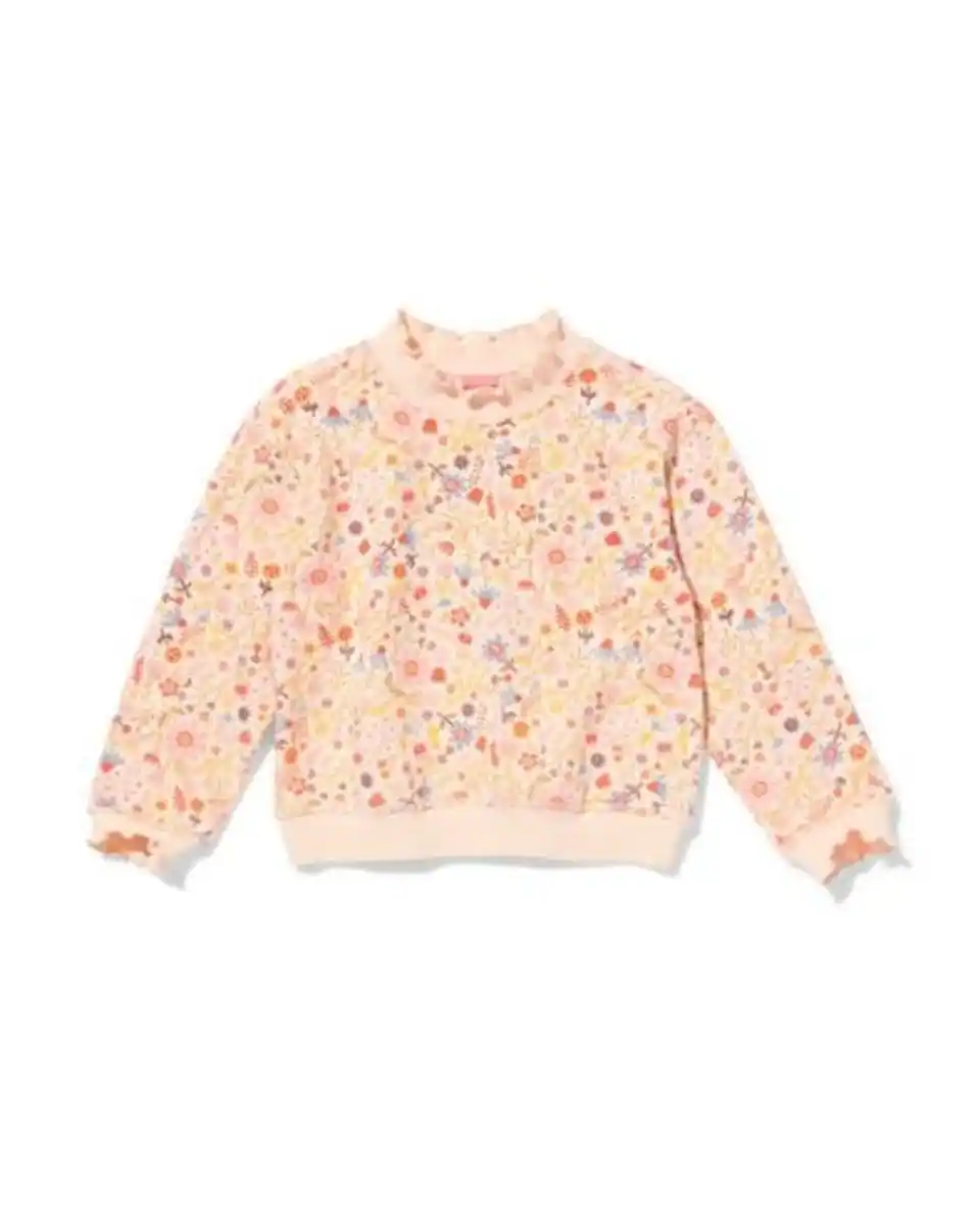 Bild 2 von Kinderpullover, Blumen hellrosa