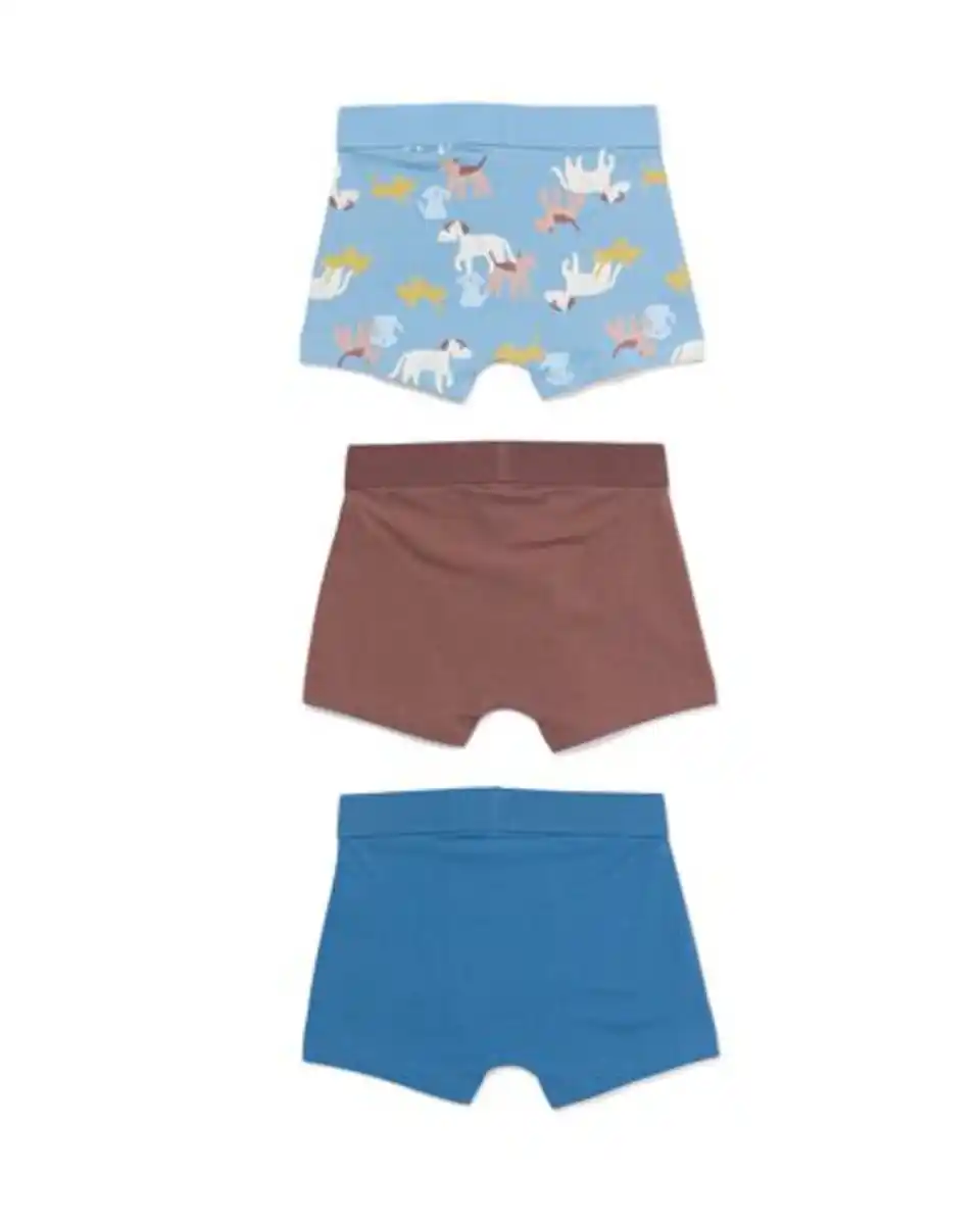 Bild 2 von Kinder-Boxershorts, Tiermuster – 3 Stück hellblau