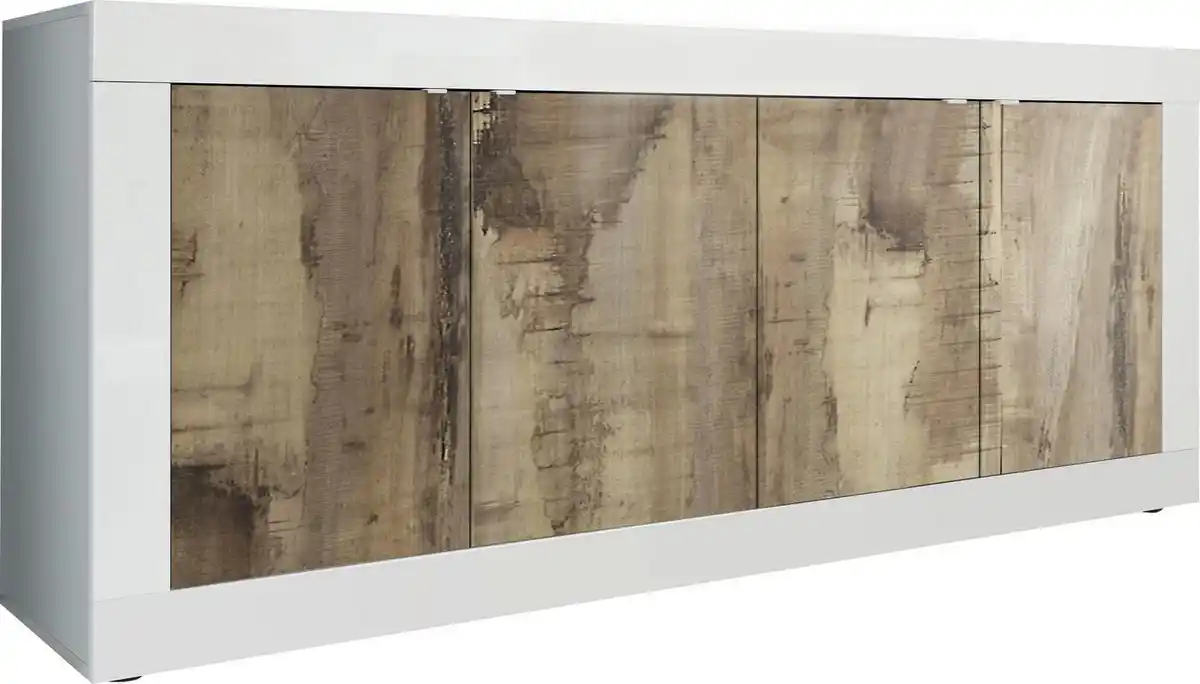 Bild 1 von Home affaire Sideboard Basic Breite 207 cm, Kommode 4 Türen, Anrichte, Metallgriff, moderne Rahmenoptik, viel Stauraum, Farbauswahl