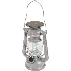 Happy People LED Campinglaterne Silber/Grau 3,7 V 15 x 11,5 x 24 cm