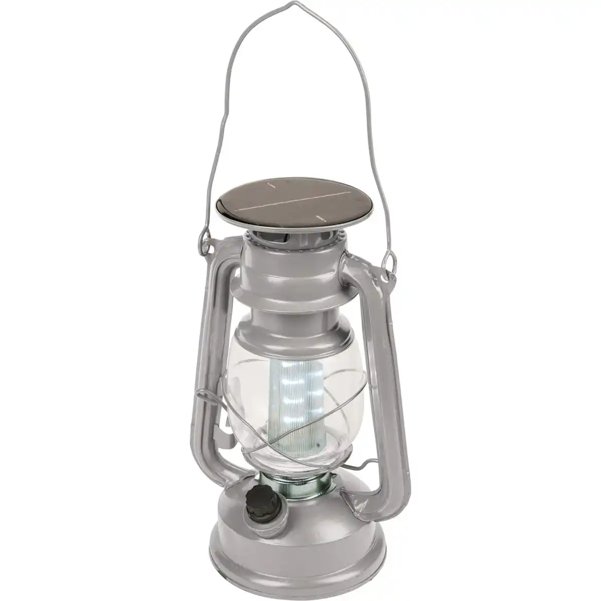 Bild 1 von Happy People LED Campinglaterne Silber/Grau 3,7 V 15 x 11,5 x 24 cm