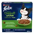 Bild 1 von felix Katzentrockenfutter »Doppelt Lecker«, Inhome Huhn, Truthahn & Gemüse, 800g