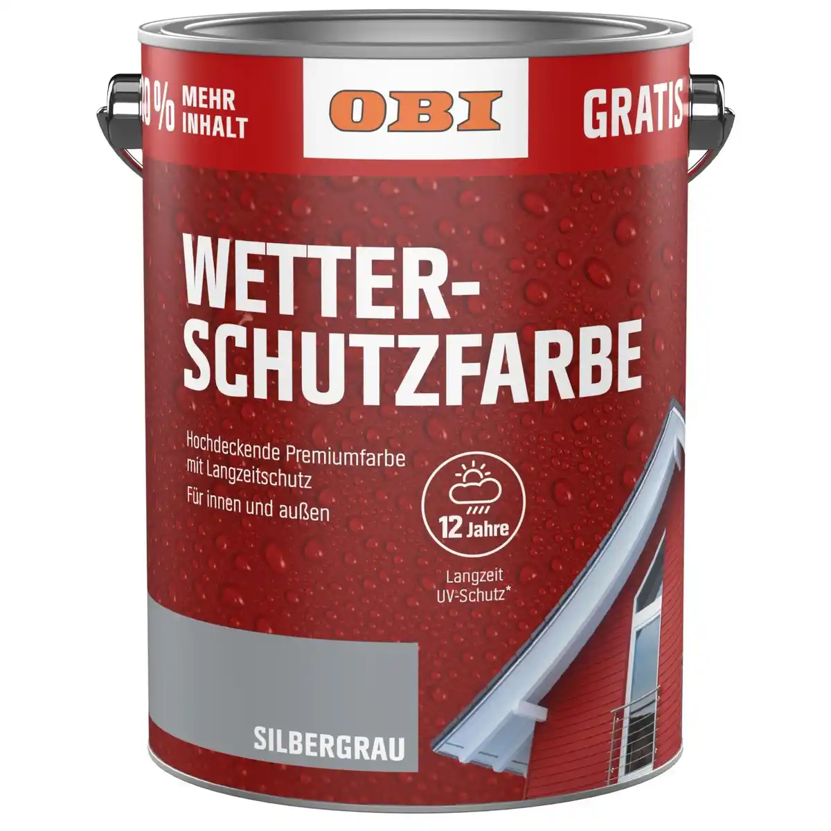 Bild 1 von OBI Wetterschutzfarbe 3 l Silbergrau