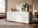 Bild 1 von Home affaire Sideboard Basic Breite 210 cm, Kommode 2 Türen, 3 Schubkästen, Anrichte, Metallgriff, moderne Rahmenoptik, viel Stauraum, Farbauswahl