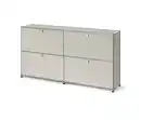 Bild 1 von Sideboard Metall »CN3 Slim Line« mit 4 Klappfächern, hellgrau