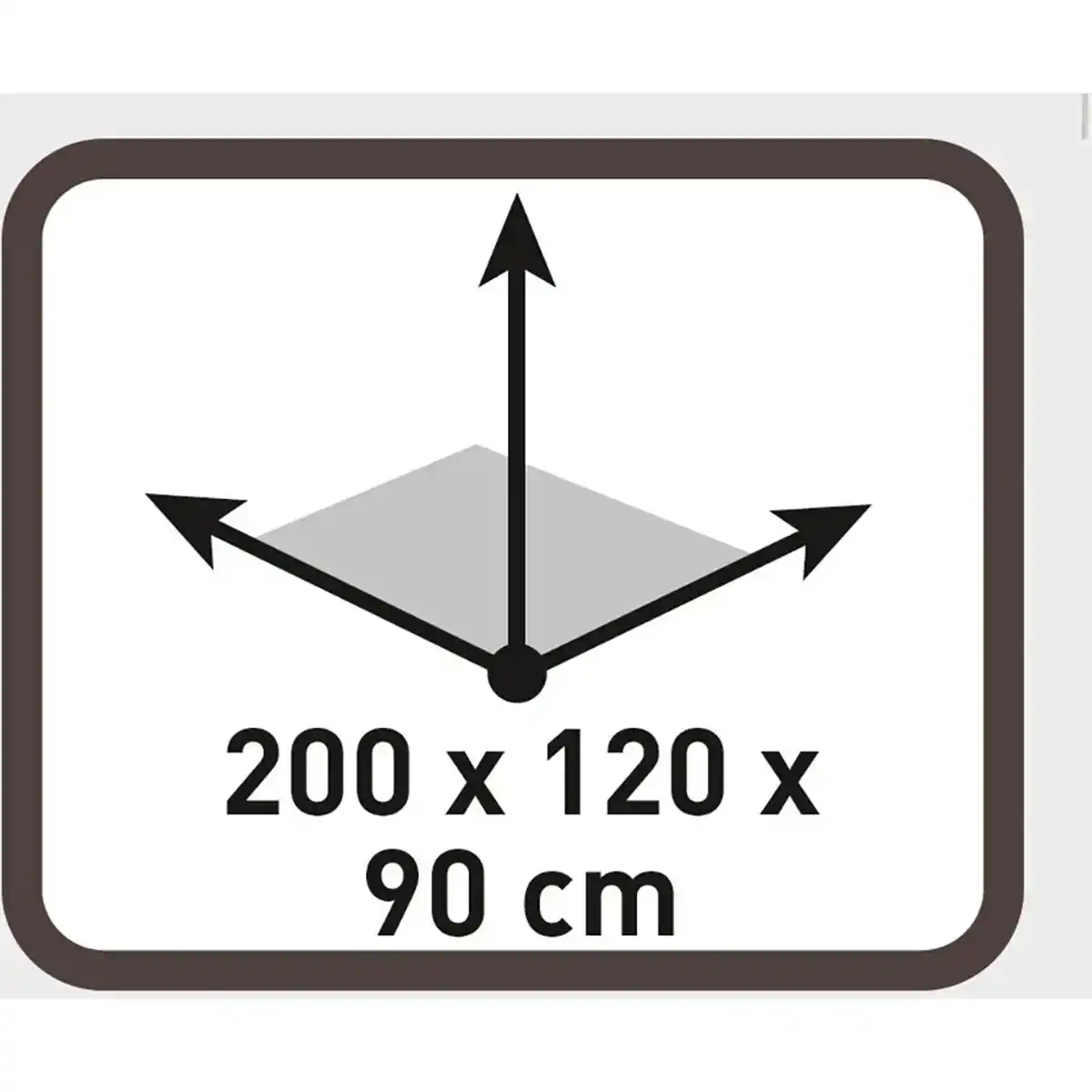 Bild 3 von 2 Personen Kuppel-Zelt 200 x 120 x 90 cm mit Belüftung und Mückennetz