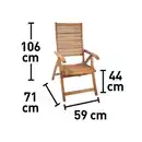 Bild 2 von Klappsessel Chelsea mit verstellbarer Rückenlehne FSC®