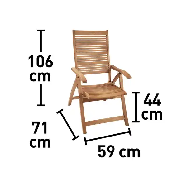 Bild 2 von Klappsessel Chelsea mit verstellbarer Rückenlehne FSC®