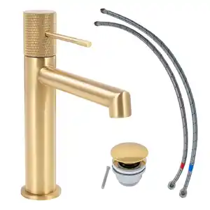 Schöner Wohnen Waschtischarmatur Kadia Auslaufhöhe 12,1 cm Mattgold