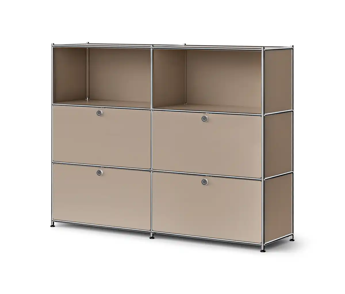 Bild 1 von Sideboard Metall »CN3« mit 4 Klappenfächern, taupe