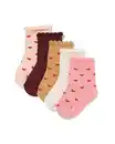Bild 1 von Babysocken, Herzen – 5 Paar rosa