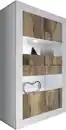 Bild 1 von Home affaire Vitrine Basic Höhe 162 cm, Standvitrine mit 4 Türen - Metallgriffe, Stauraumvitrine in moderner Rahmenoptik, Hochschrank, Anrichte