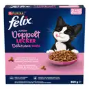 Bild 1 von felix Katzentrockenfutter »Doppelt Lecker«, Junior, mit Huhn, Truthahn, Milch und Gemüse, 800 g
