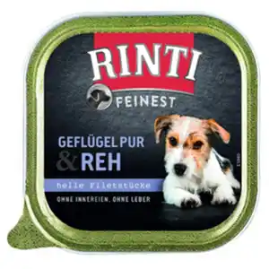 RINTI Hunde-Nassfutter »Feinest«, Geflügel/Reh, 150 g