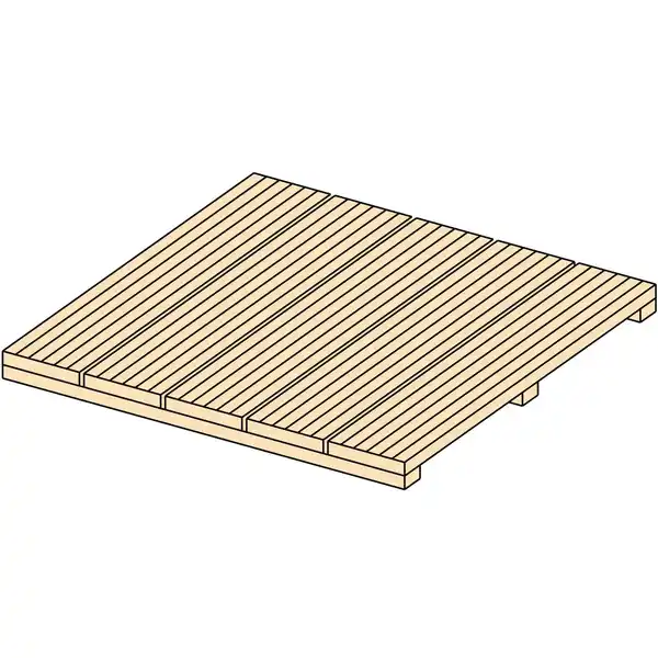 Bild 2 von Holzfliese Lärche natur 50 x 50 x 3,2 cm