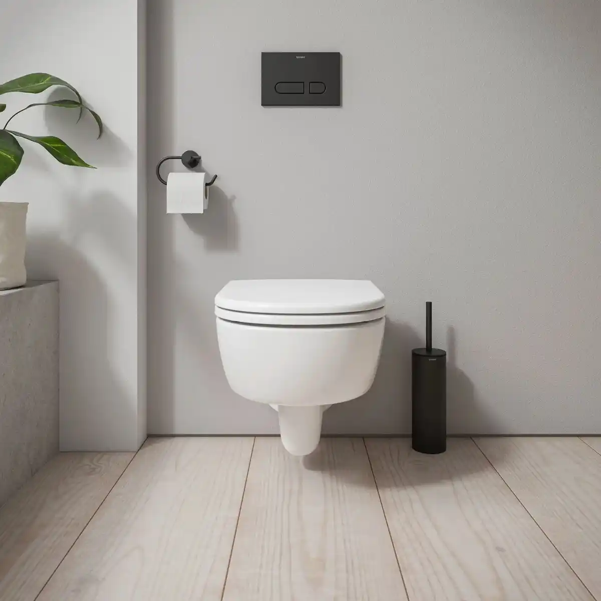 Bild 1 von WC-Set D-Code wandhängend Weiß Hochglanz 540 mm