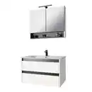 Bild 2 von Badmöbel-Set Cleo 2.0 Weiß mit LED-Beleuchtung 80 cm