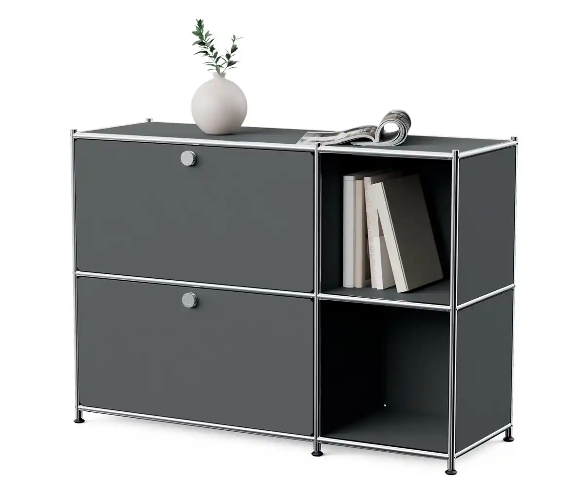 Bild 1 von Sideboard Metall »CN3« mit 2 Klappenfächern, grau