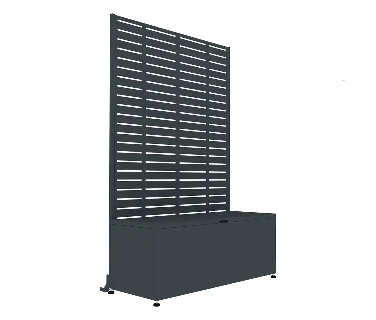 Bild 1 von Sichtschutz mit Sitzbank und Stauraum