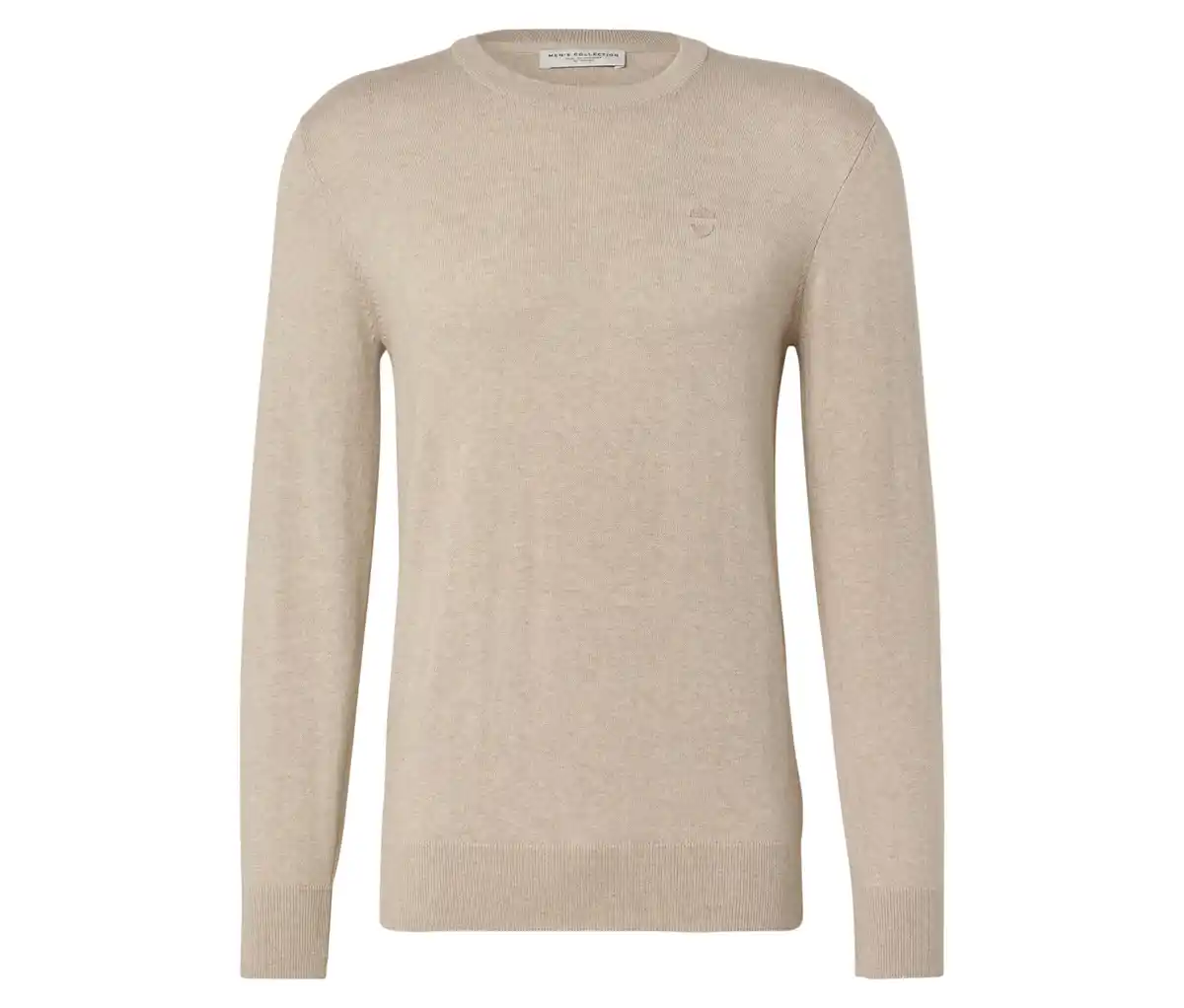 Bild 1 von Pullover mit Rundhalsausschnitt, beige meliert