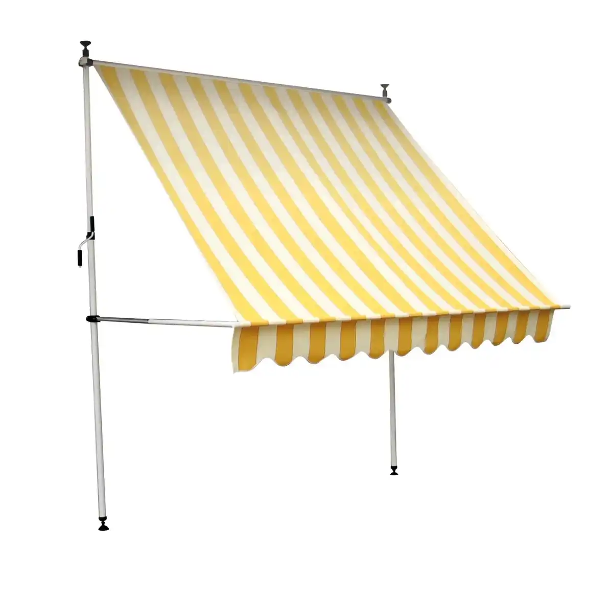 Bild 1 von CMI Klemmmarkise 250 cm x 150 cm Gelb-Creme Gestreift