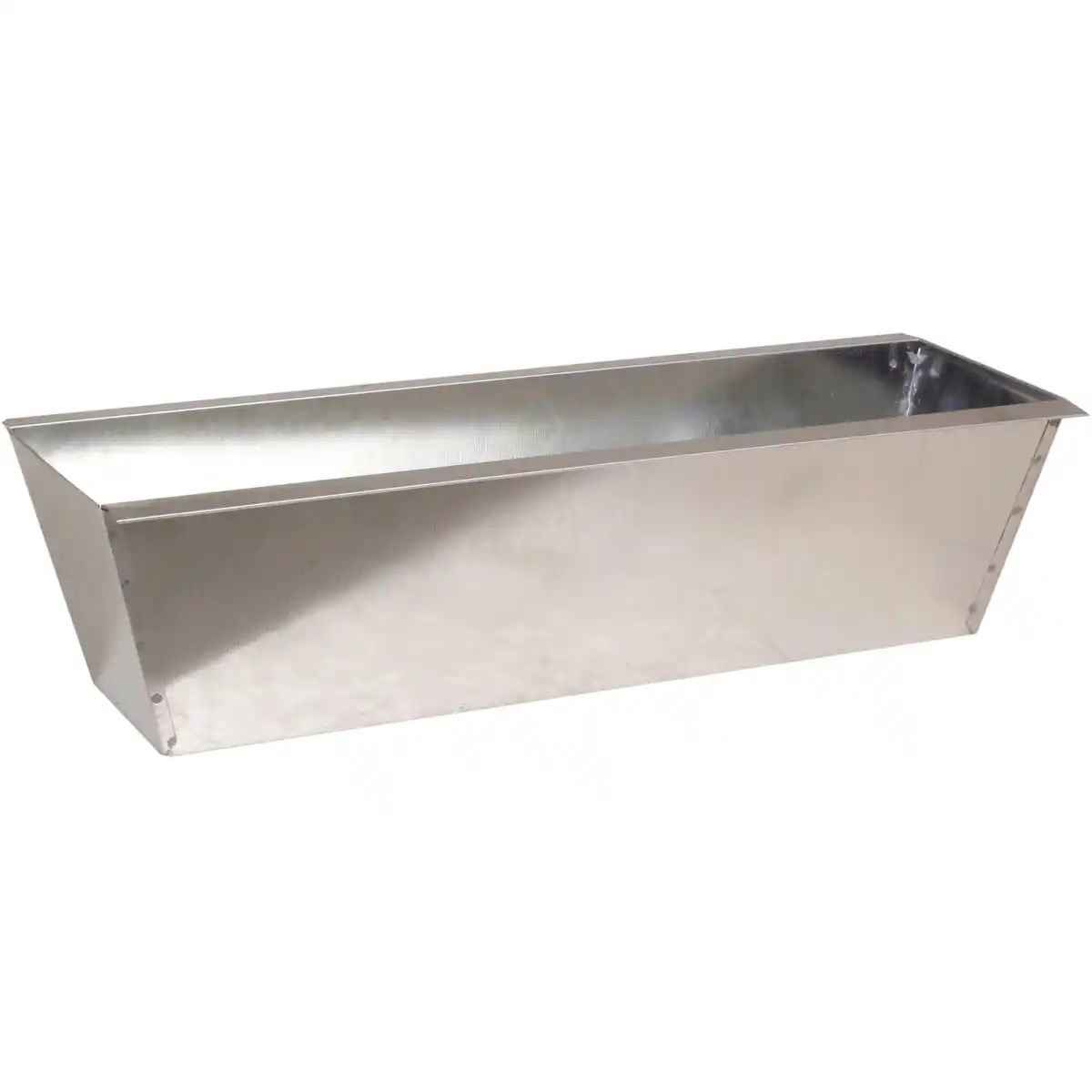 Bild 1 von Zink-Blumenkasten für Palettenbau 38 cm x 13 cm x 9,5 cm Silber