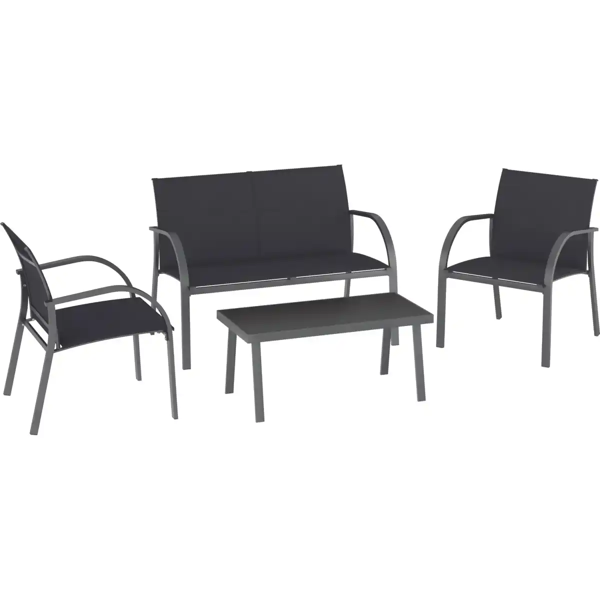 Bild 1 von Lounge-Set Torreon 4-teilig Textilbespannung Anthrazit