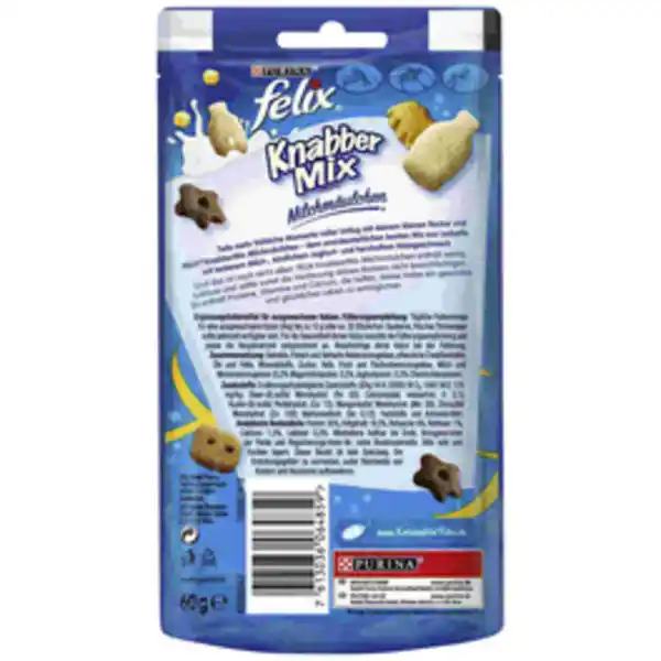 Bild 2 von felix Katzensnack »Knabbermix«, Milch/Joghurt/Käse, 60 g