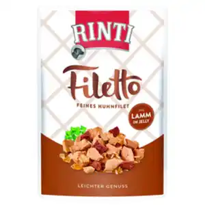 RINTI Hunde-Nassfutter, Lamm & Geflügel, 100 g, 1 Stück