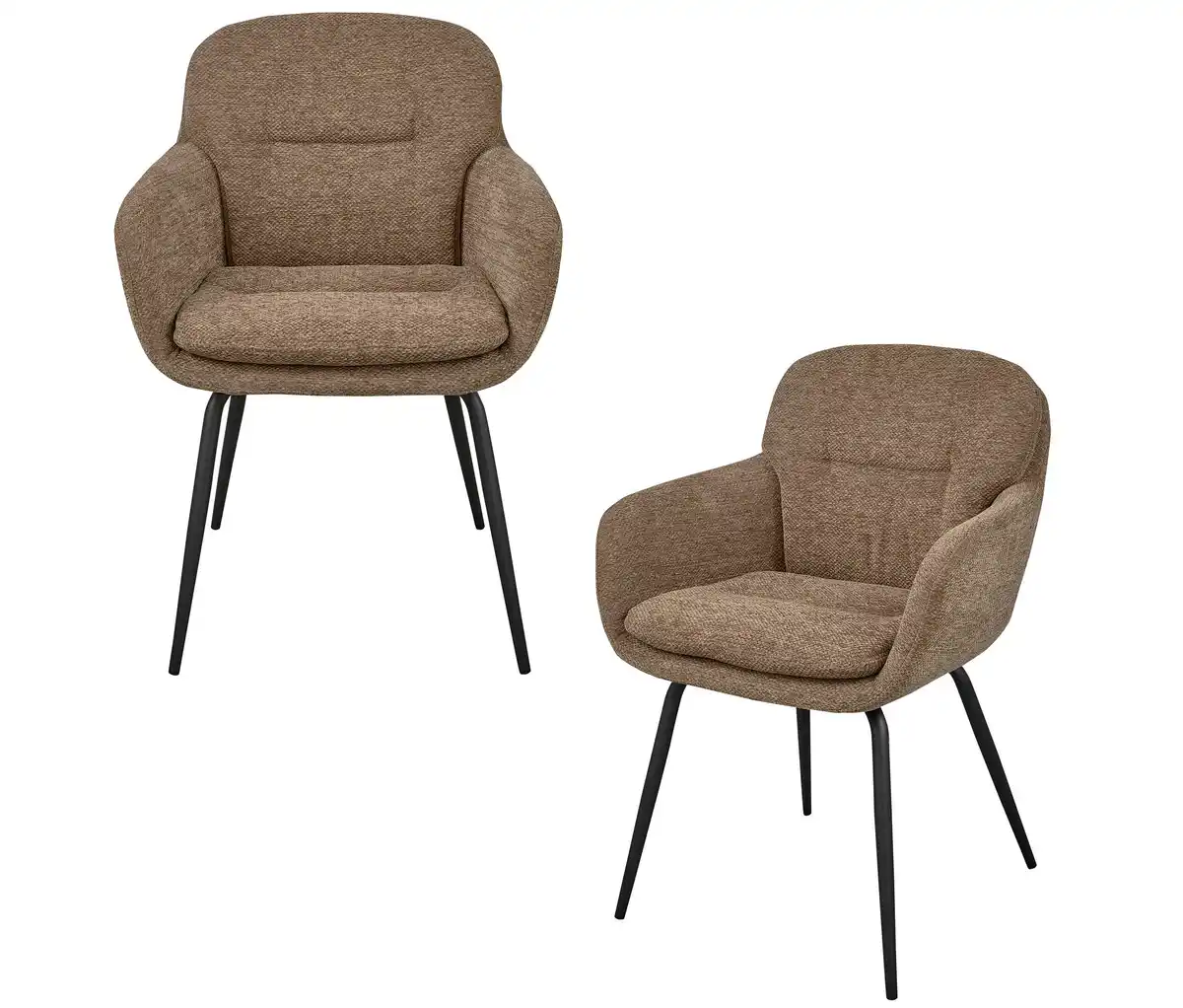 Bild 1 von 2 WOOOD Esszimmerstühle »Runa« mit Chenille-Stoff