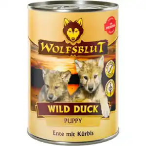 Wolfsblut Hunde-Nassfutter, Puppy Wild Duck Ente mit Kürbis 395g