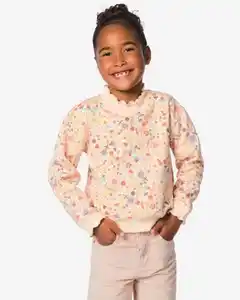 Kinderpullover, Blumen hellrosa